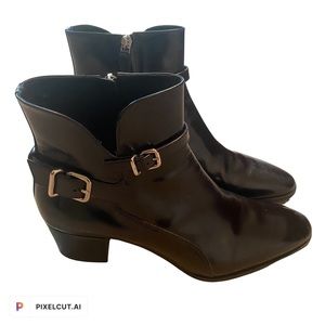 TOD’s Buckle Leather Ankle Boots - Size 42